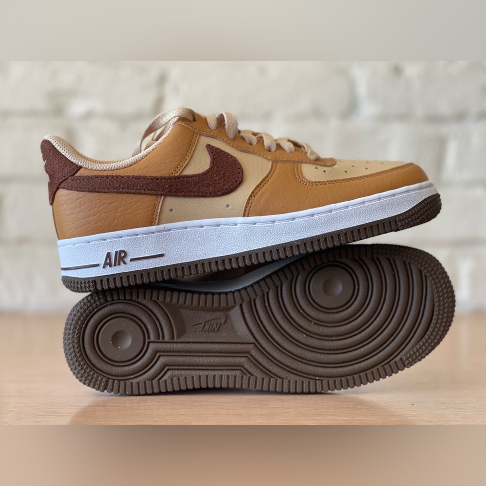 Nike Air Force 1 07 Next Nature AF1 Flax Cacao Wow Women Size 7 HQ3905-200 New